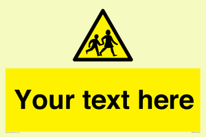 Custom Warning children Sign